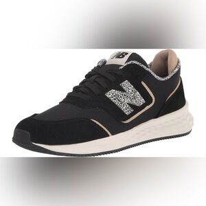 New Balance X-70 Athletic Shoes Black and Cheetah Print Sneakers Women’s Size 6